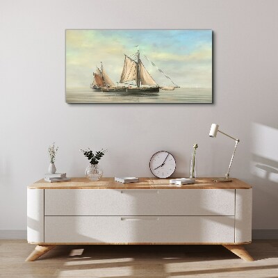 A quiet morning on the water Canvas wall art