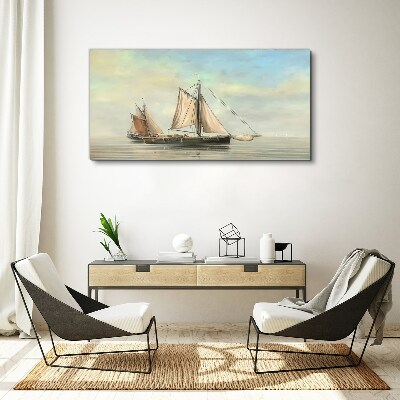 A quiet morning on the water Canvas wall art