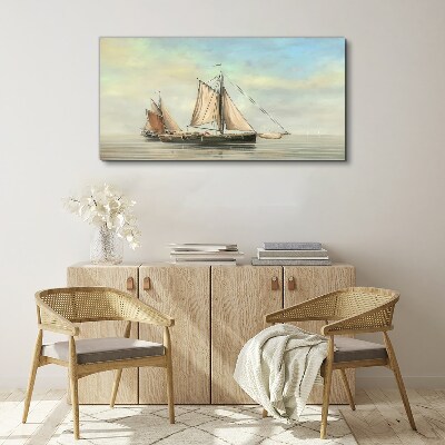 A quiet morning on the water Canvas wall art