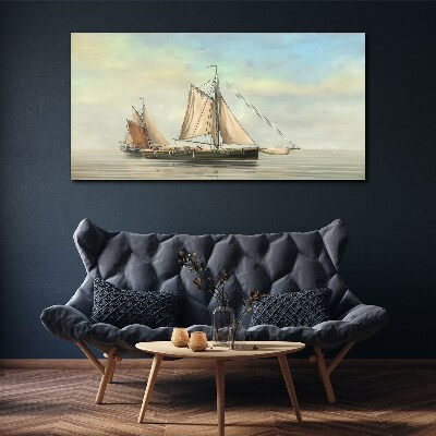 A quiet morning on the water Canvas wall art