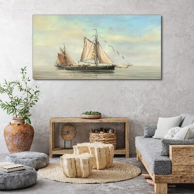 A quiet morning on the water Canvas wall art