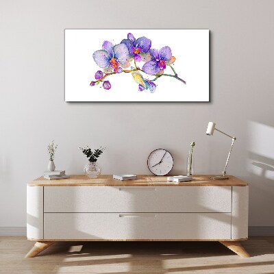 The floral beauty of orchids Print on canvas