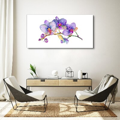 The floral beauty of orchids Print on canvas