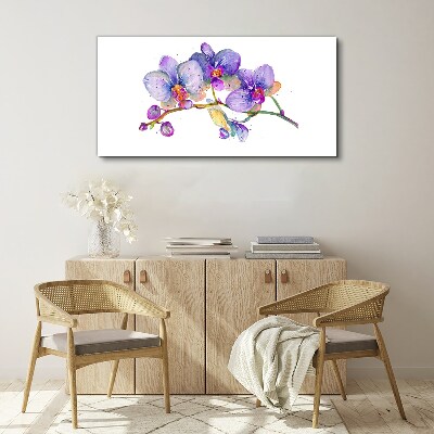 The floral beauty of orchids Print on canvas