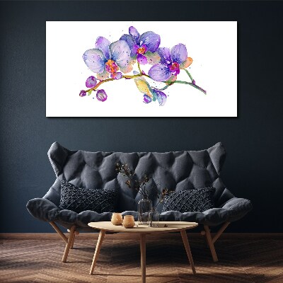 The floral beauty of orchids Print on canvas