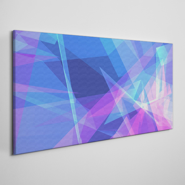 Abstract composition in shades of blue Canvas wall art