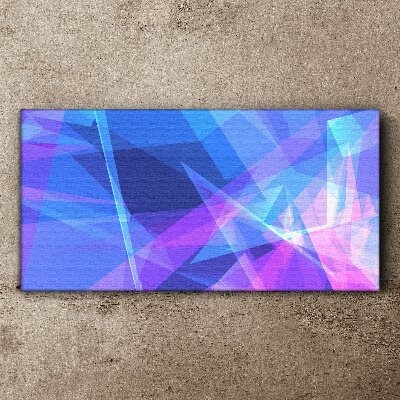 Abstract composition in shades of blue Canvas wall art