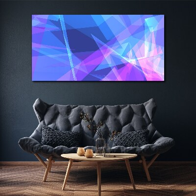 Abstract composition in shades of blue Canvas wall art