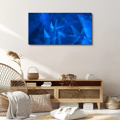The sky is in shades of blue Print on canvas