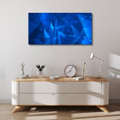 The sky is in shades of blue Print on canvas