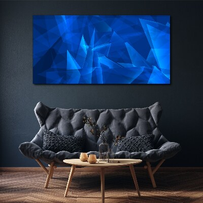 The sky is in shades of blue Print on canvas