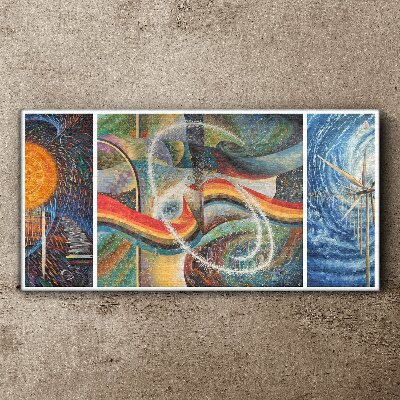 Movement and harmony of colors Canvas wall art
