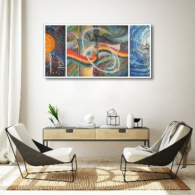 Movement and harmony of colors Canvas wall art