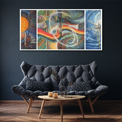 Movement and harmony of colors Canvas wall art