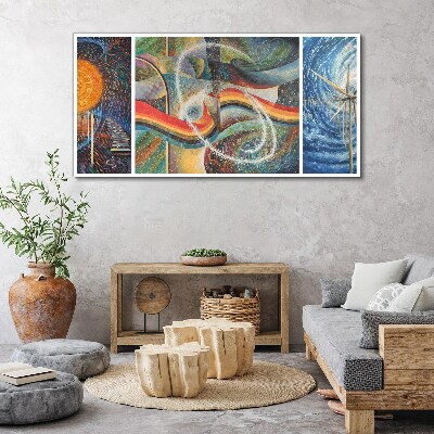 Movement and harmony of colors Canvas wall art