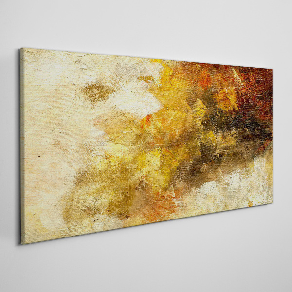 Golden reflections in abstraction Print on canvas