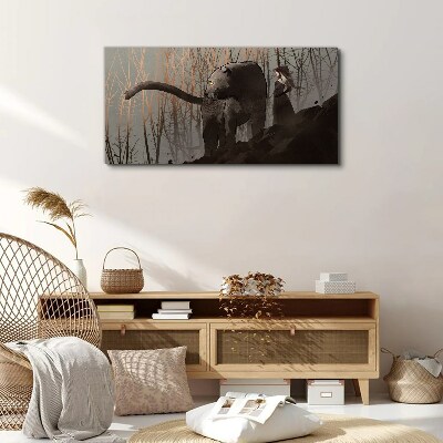 Fantastic animal panther Canvas Wall art