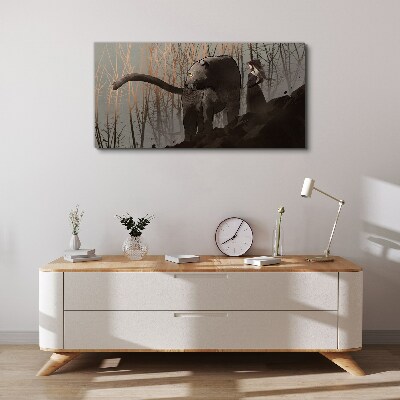 Fantastic animal panther Canvas Wall art