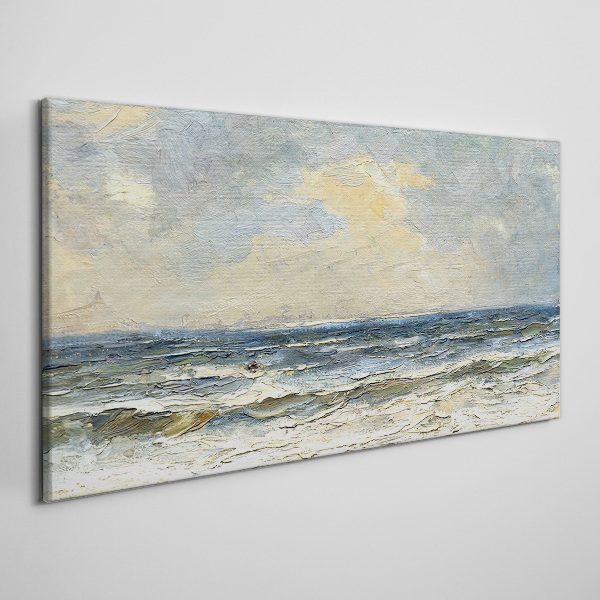 Calm sea on a summer day Print on canvas