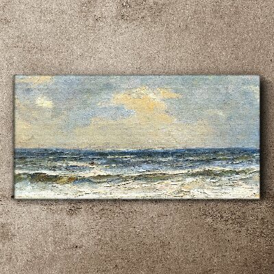 Calm sea on a summer day Print on canvas