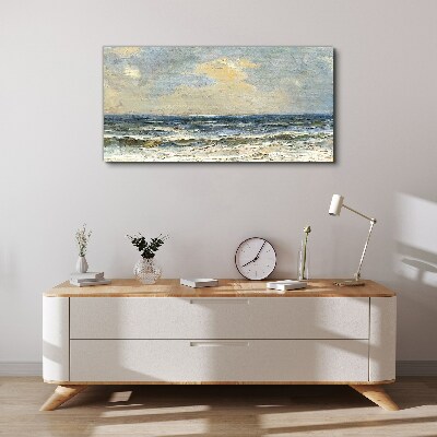 Calm sea on a summer day Print on canvas