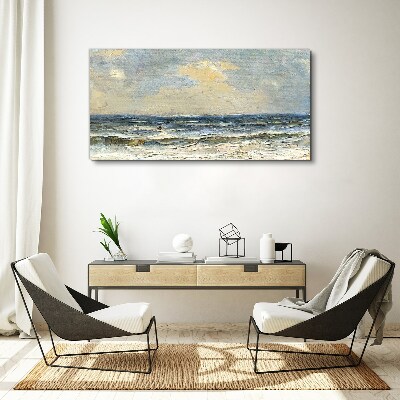 Calm sea on a summer day Print on canvas