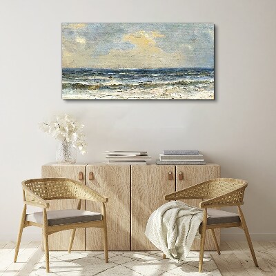 Calm sea on a summer day Print on canvas