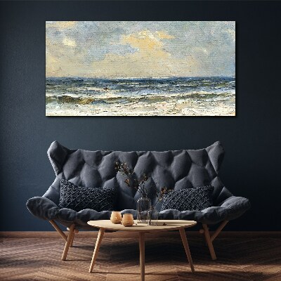 Calm sea on a summer day Print on canvas