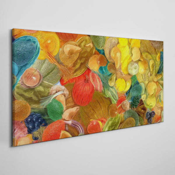 Colorful fruit composition Canvas wall art