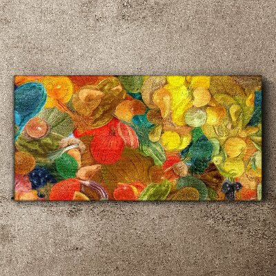Colorful fruit composition Canvas wall art