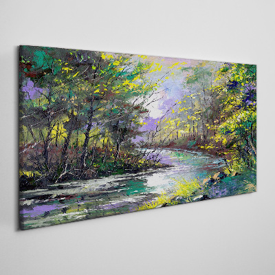 Green Oasis of Peace Print on canvas