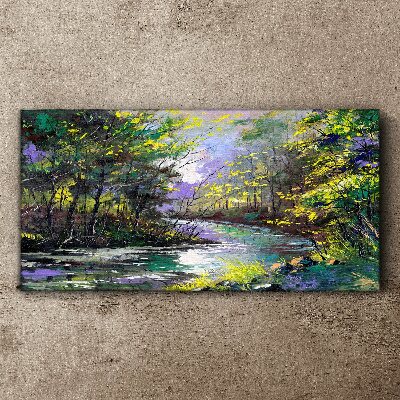 Green Oasis of Peace Print on canvas
