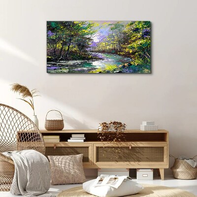 Green Oasis of Peace Print on canvas