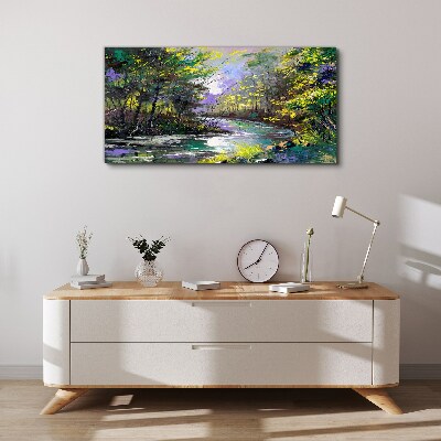 Green Oasis of Peace Print on canvas