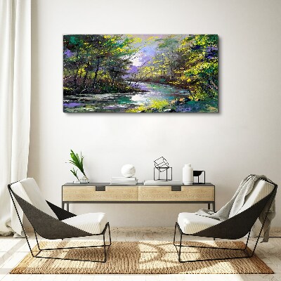Green Oasis of Peace Print on canvas