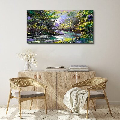 Green Oasis of Peace Print on canvas