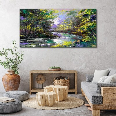 Green Oasis of Peace Print on canvas