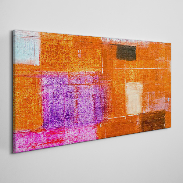 Colorful abstractions in warm shades Print on canvas