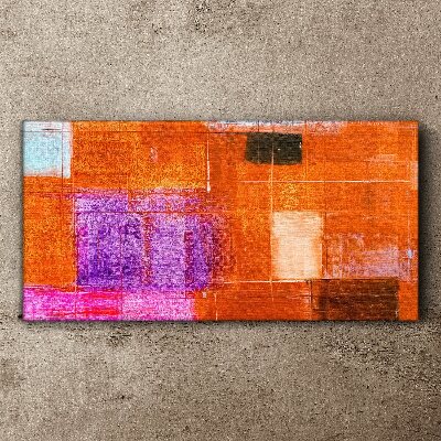 Colorful abstractions in warm shades Print on canvas