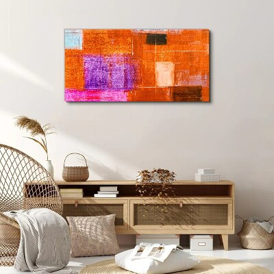 Colorful abstractions in warm shades Print on canvas