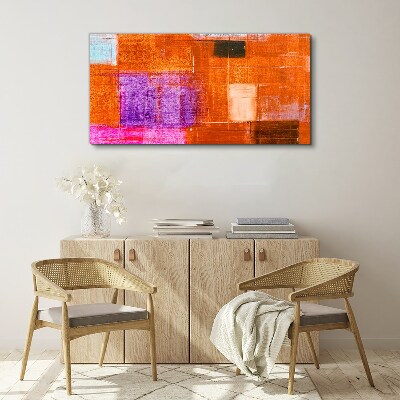 Colorful abstractions in warm shades Print on canvas