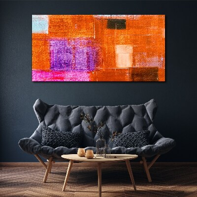 Colorful abstractions in warm shades Print on canvas