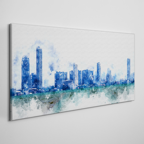 The sky above the city Canvas wall art
