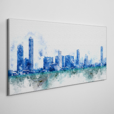 The sky above the city Canvas wall art