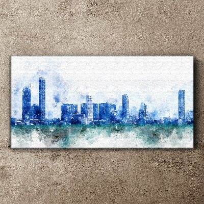 The sky above the city Canvas wall art