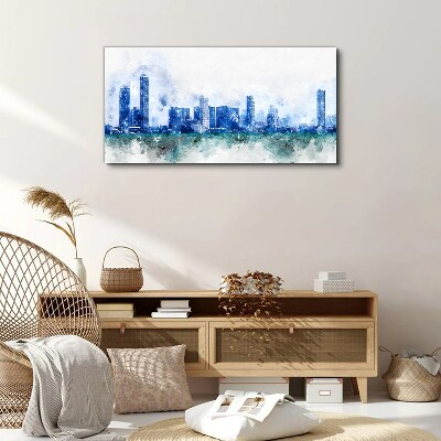 The sky above the city Canvas wall art