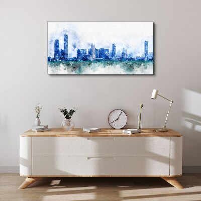 The sky above the city Canvas wall art