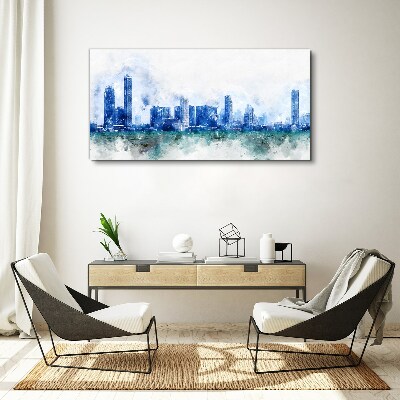 The sky above the city Canvas wall art