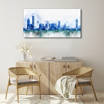 The sky above the city Canvas wall art