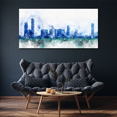 The sky above the city Canvas wall art